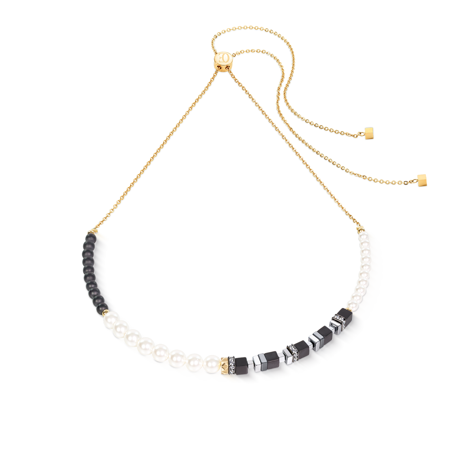 Collier Precious Fusion Offset Slider Onyx