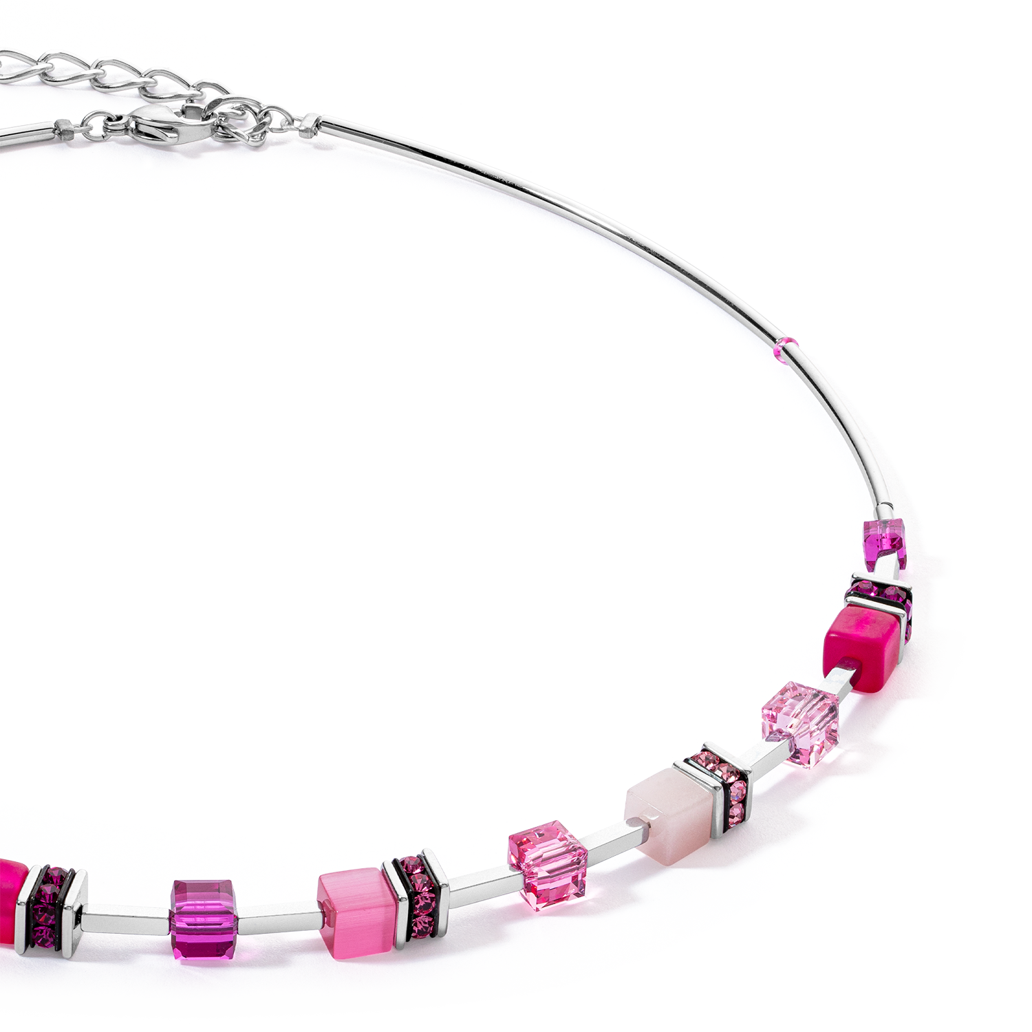 Collier GeoCUBE® Iconic Lite Magenta