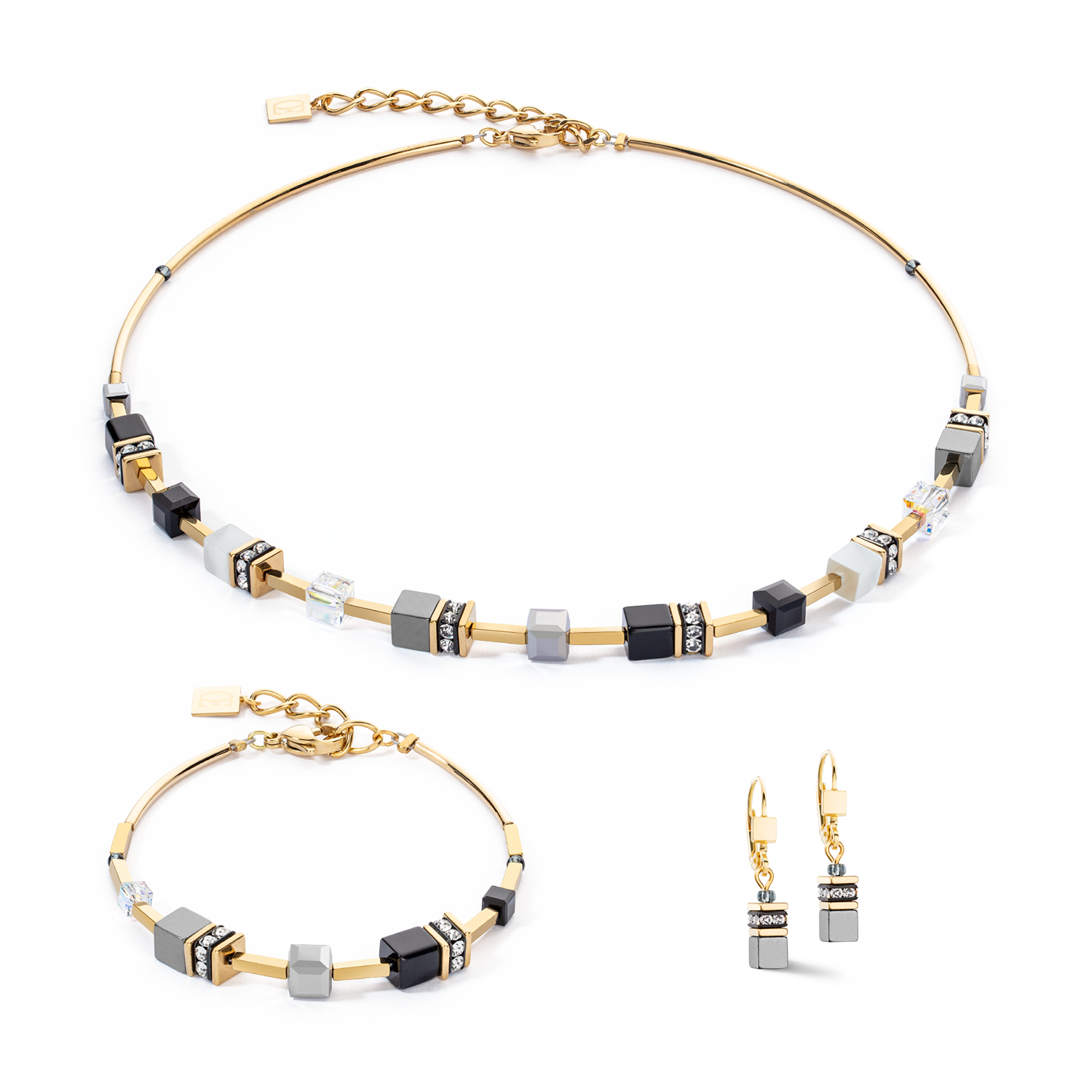Collier GeoCUBE® Iconic Lite Noir