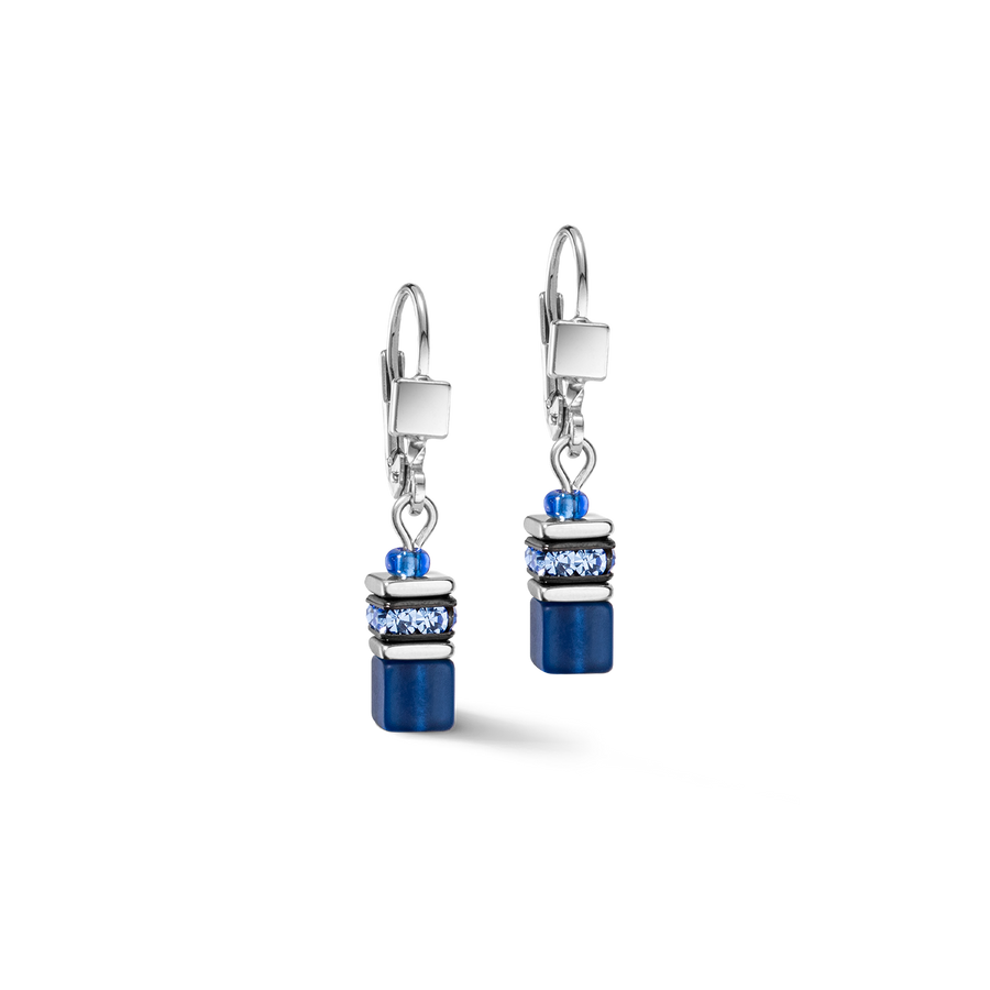 Boucles d'oreilles GeoCUBE® Iconic Lite Bleu