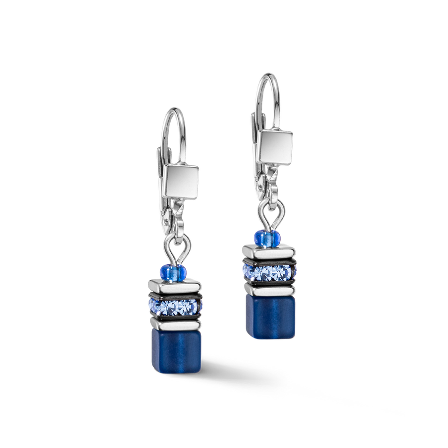 Boucles d'oreilles GeoCUBE® Iconic Lite Bleu