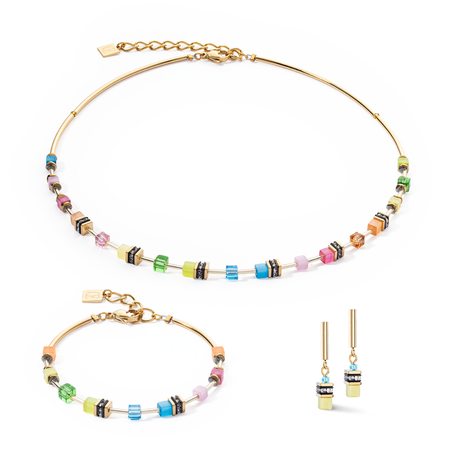 Boucles d'oreilles GeoCUBE® Lite Mini Rainbow