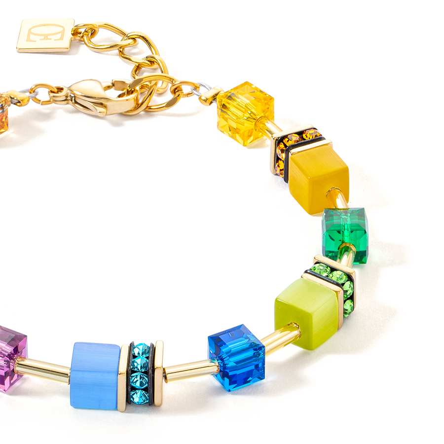 Bracelet GeoCUBE® Iconic Layer or-rainbow