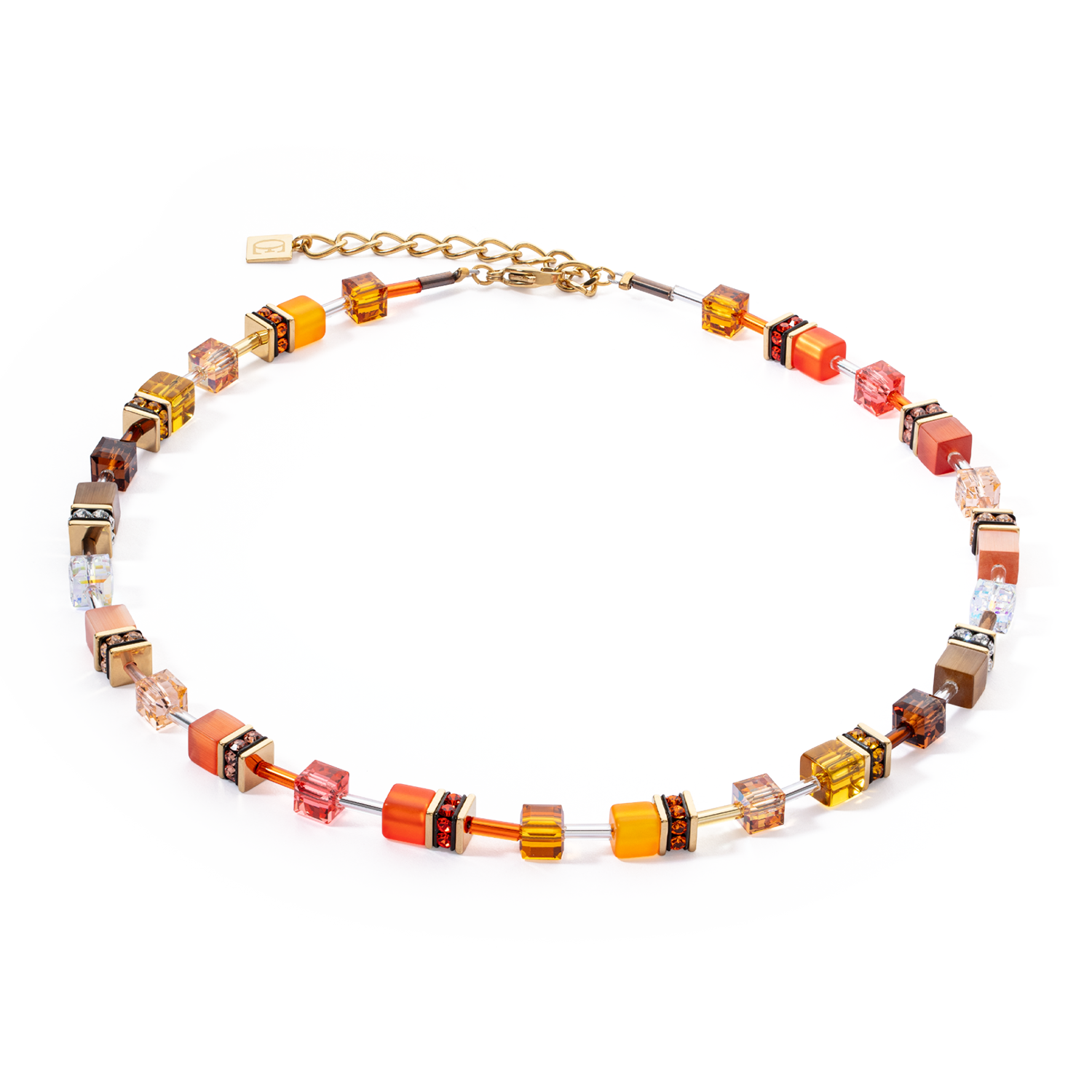 Collier GeoCUBE® Iconic Sunset or