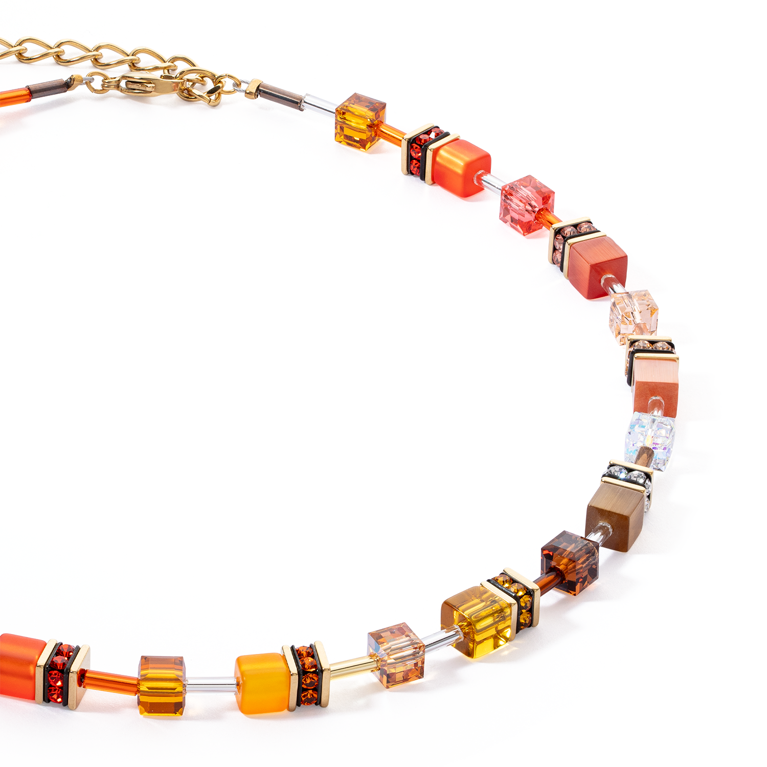 Collier GeoCUBE® Iconic Sunset or