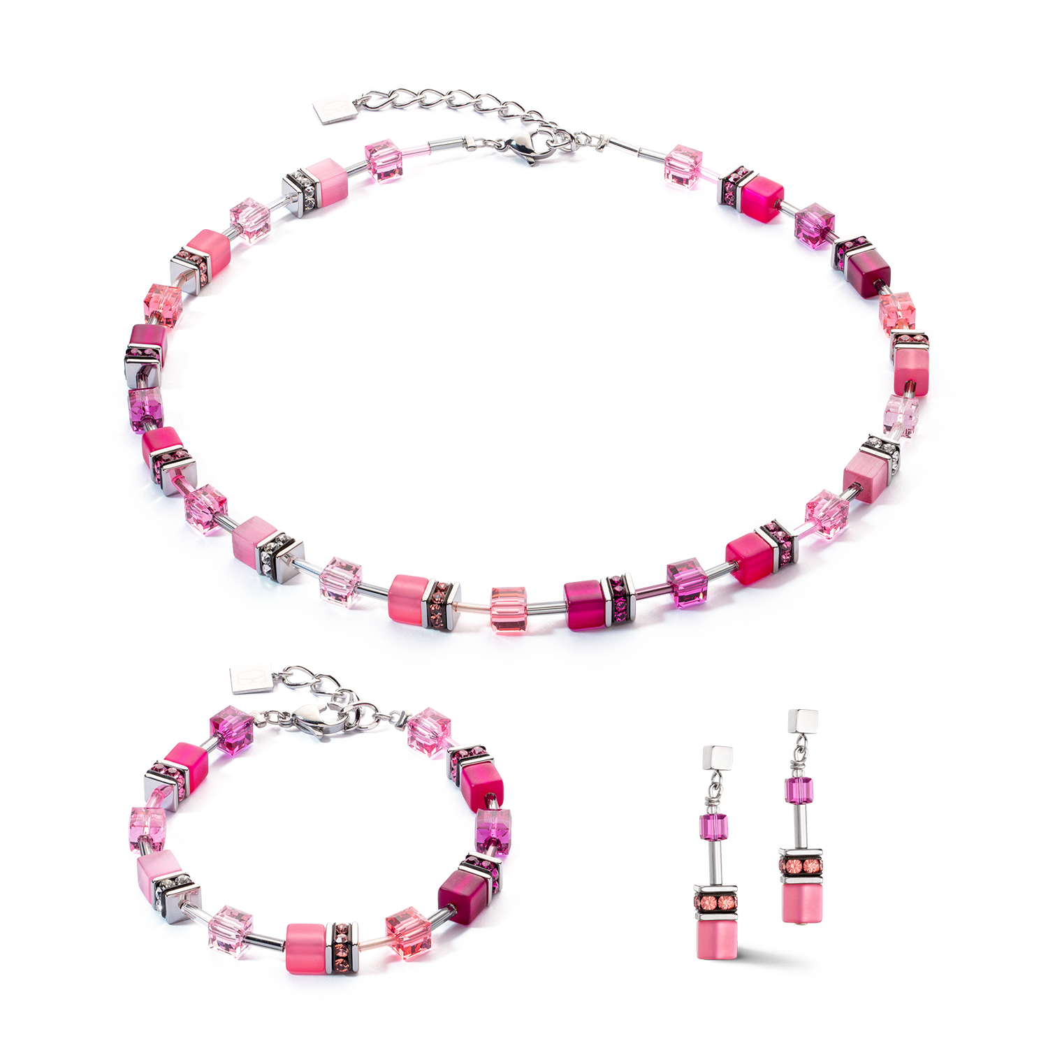 Collier GeoCUBE® Iconic Viva Magenta
