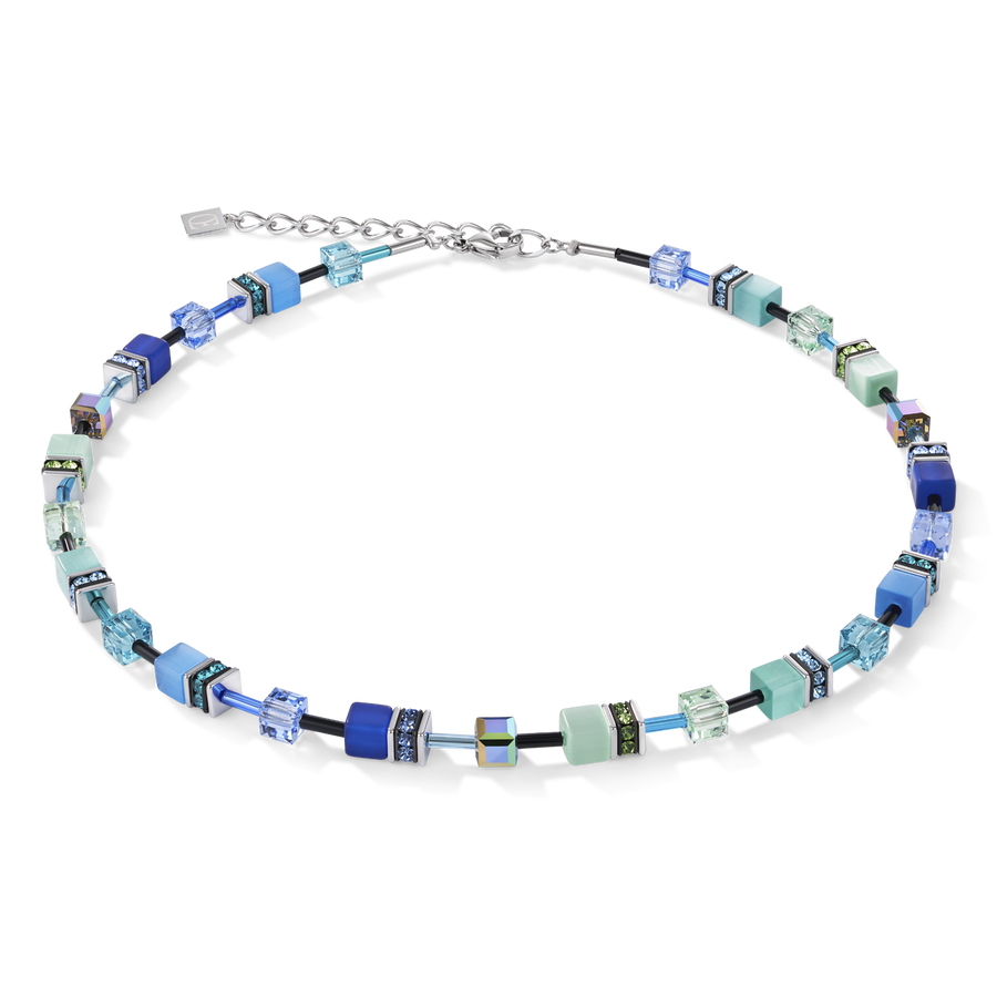 Collier GeoCUBE® bleu-vert