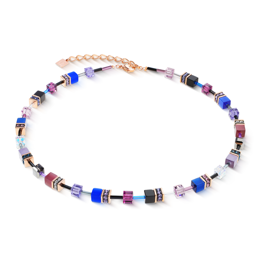 Collier GeoCUBE® Iconic Blue Moon or rose