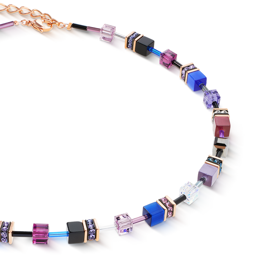 Collier GeoCUBE® Iconic Blue Moon or rose