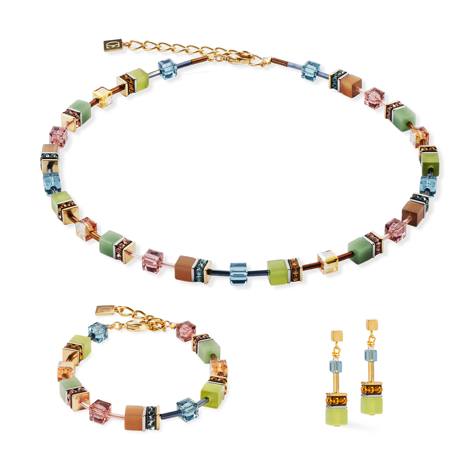 Collier GeoCUBE® Iconic Forest bicolor