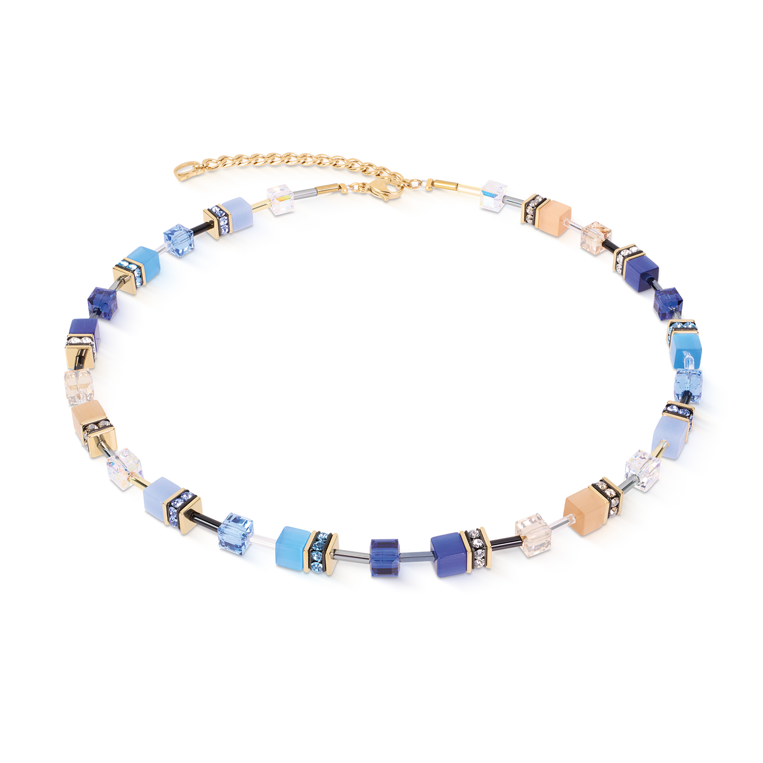 Collier GeoCUBE® Iconic Azure Glow or