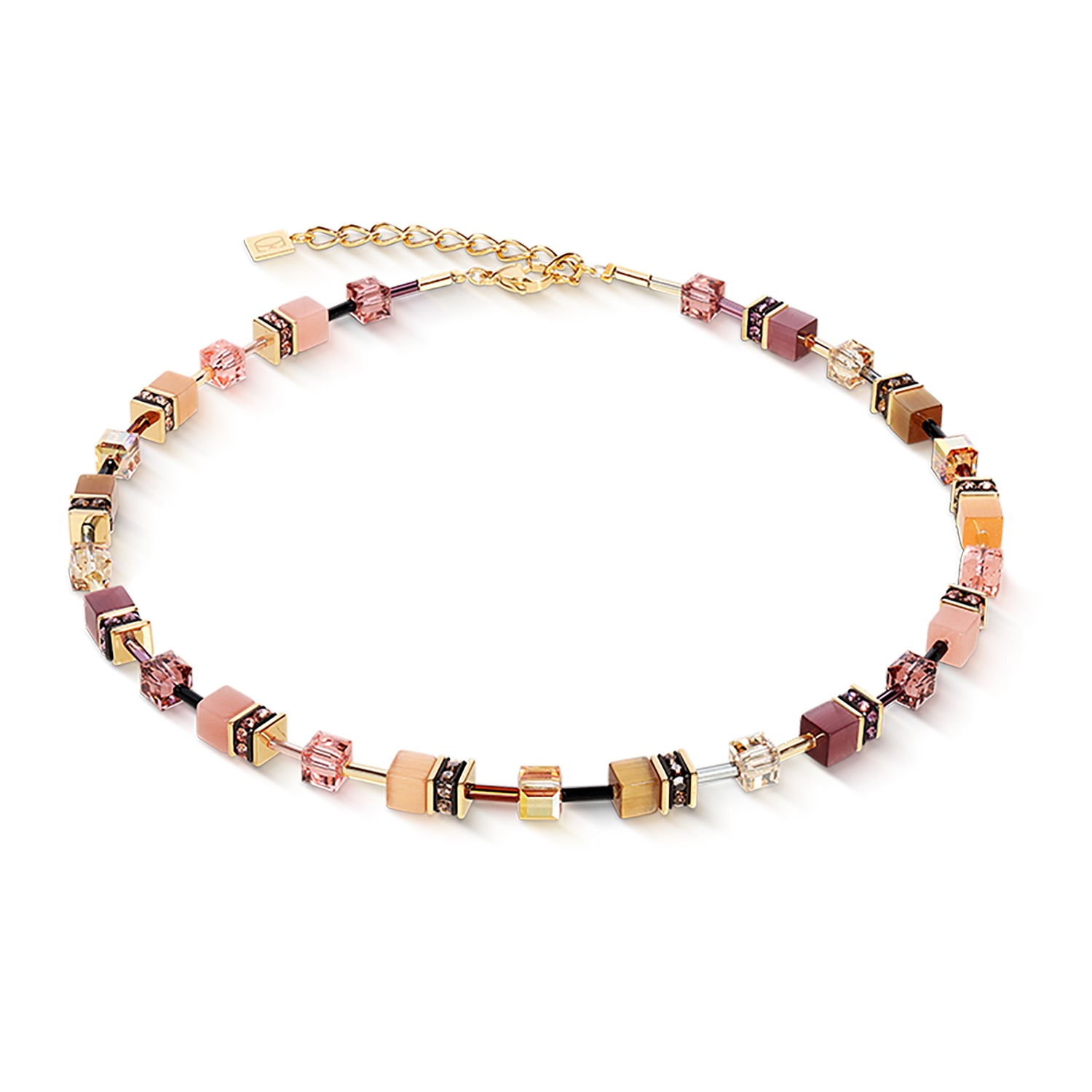 Collier GeoCUBE® Iconic golden Blush