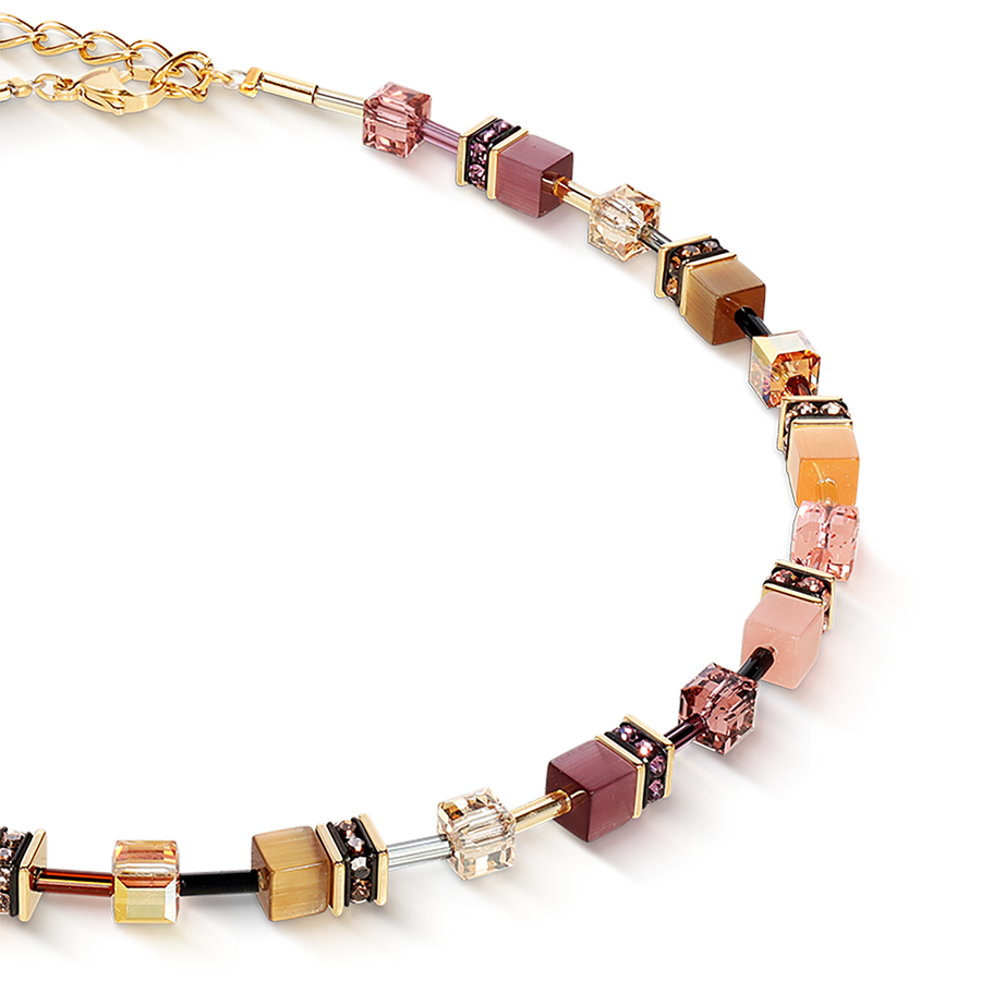 Collier GeoCUBE® Iconic golden Blush