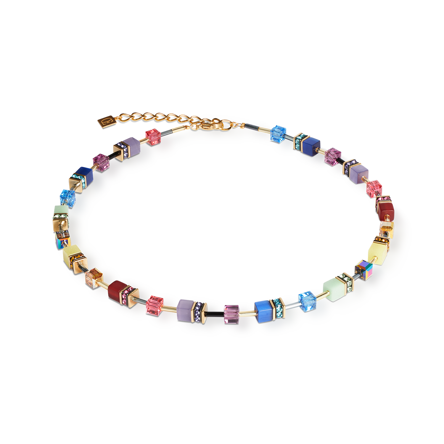 Collier GeoCUBE® Iconic Festive or-multicolore