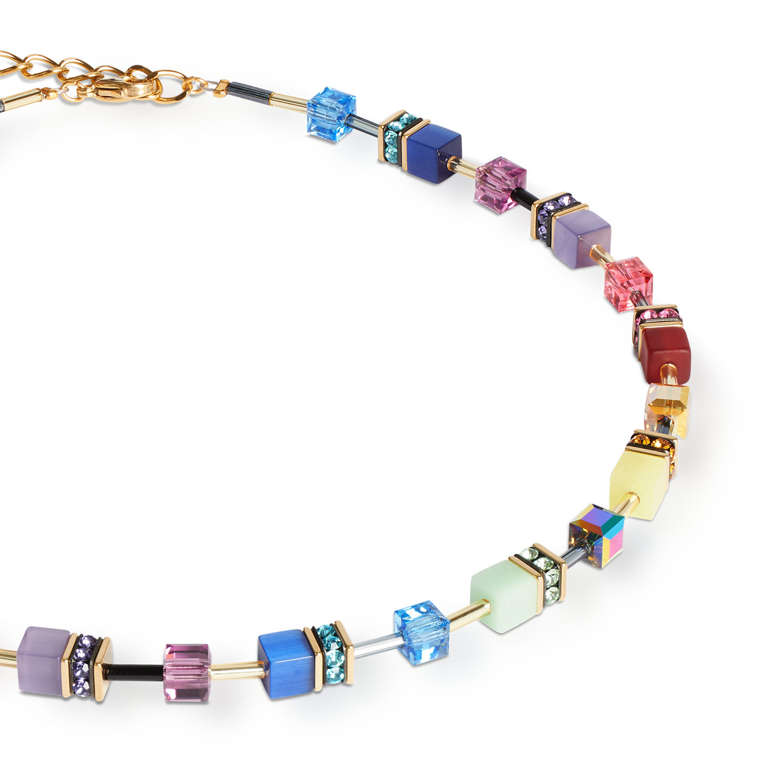 Collier GeoCUBE® Iconic Festive or-multicolore