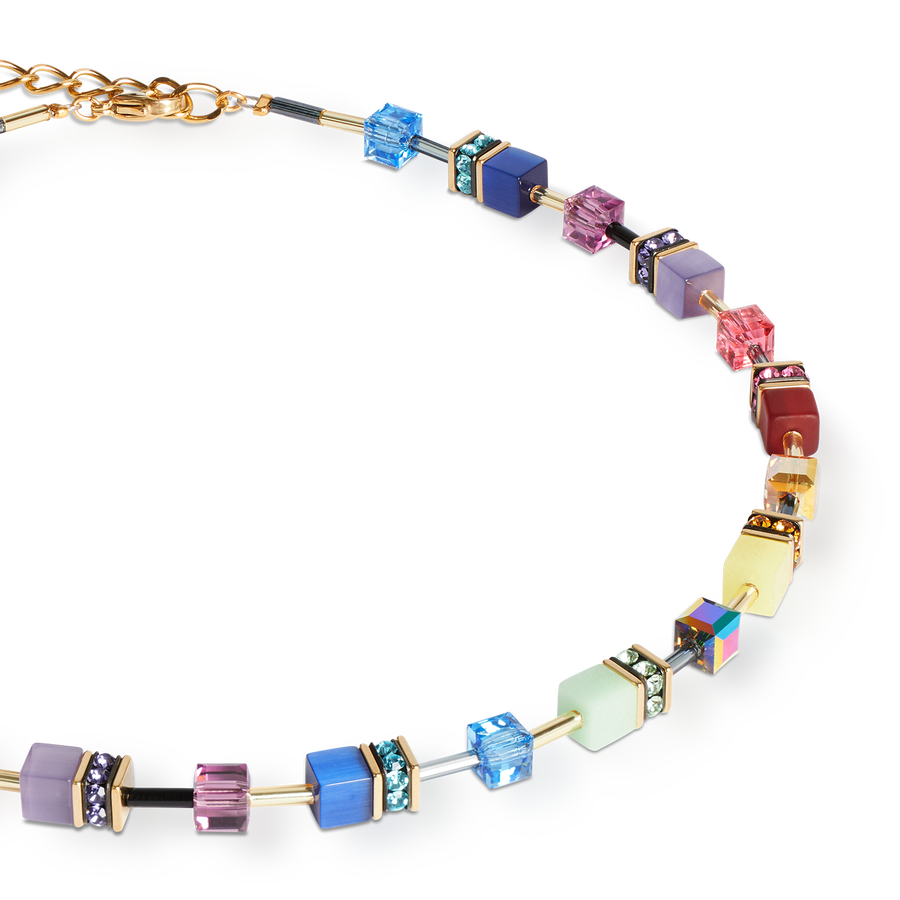 Collier GeoCUBE® Iconic Festive or-multicolore