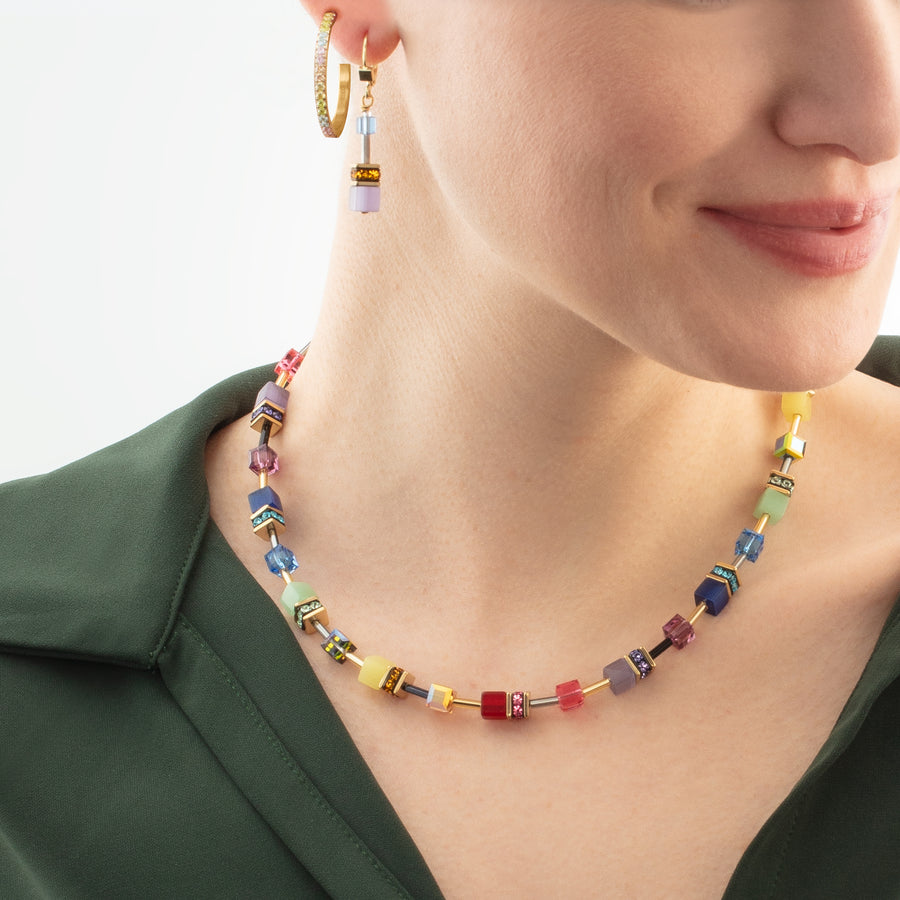 Collier GeoCUBE® Iconic Festive or-multicolore
