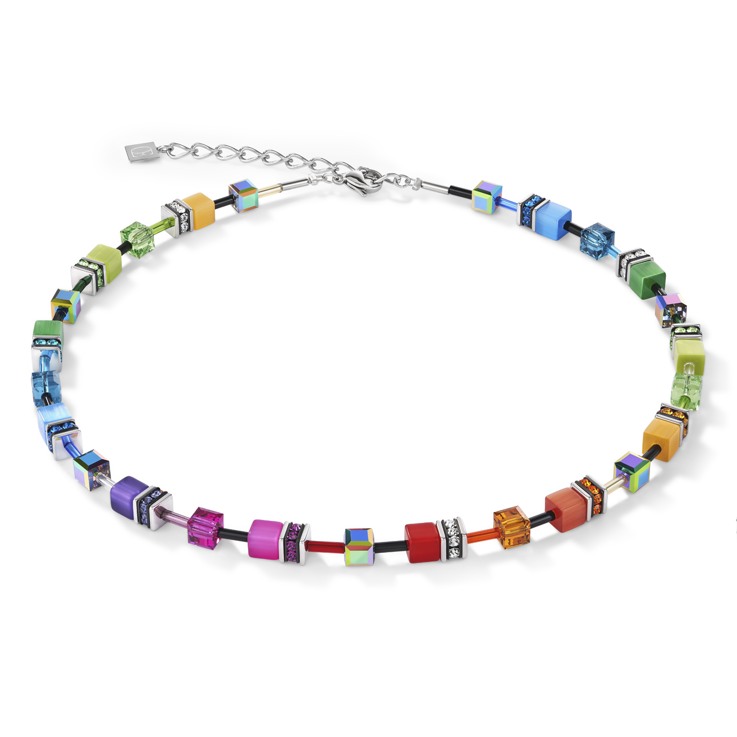 Collier GeoCUBE® multicolore rainbow