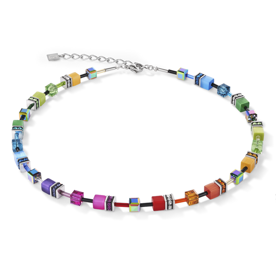 Collier GeoCUBE® multicolore rainbow