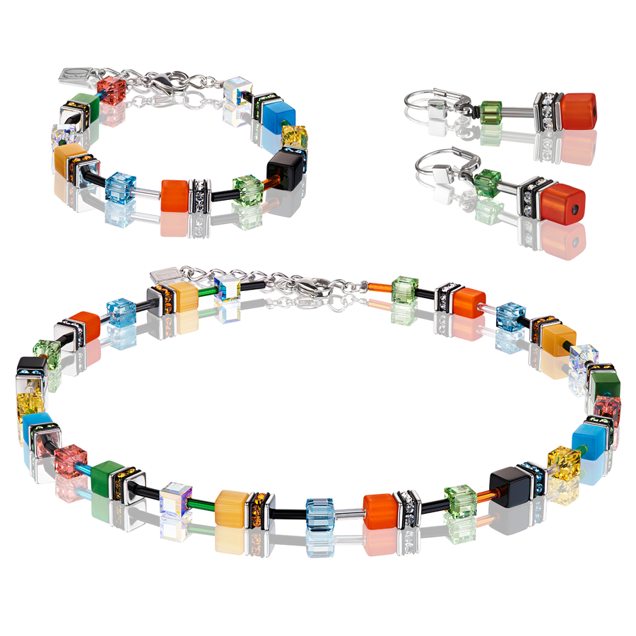 Collier GeoCUBE® multicolore daylight