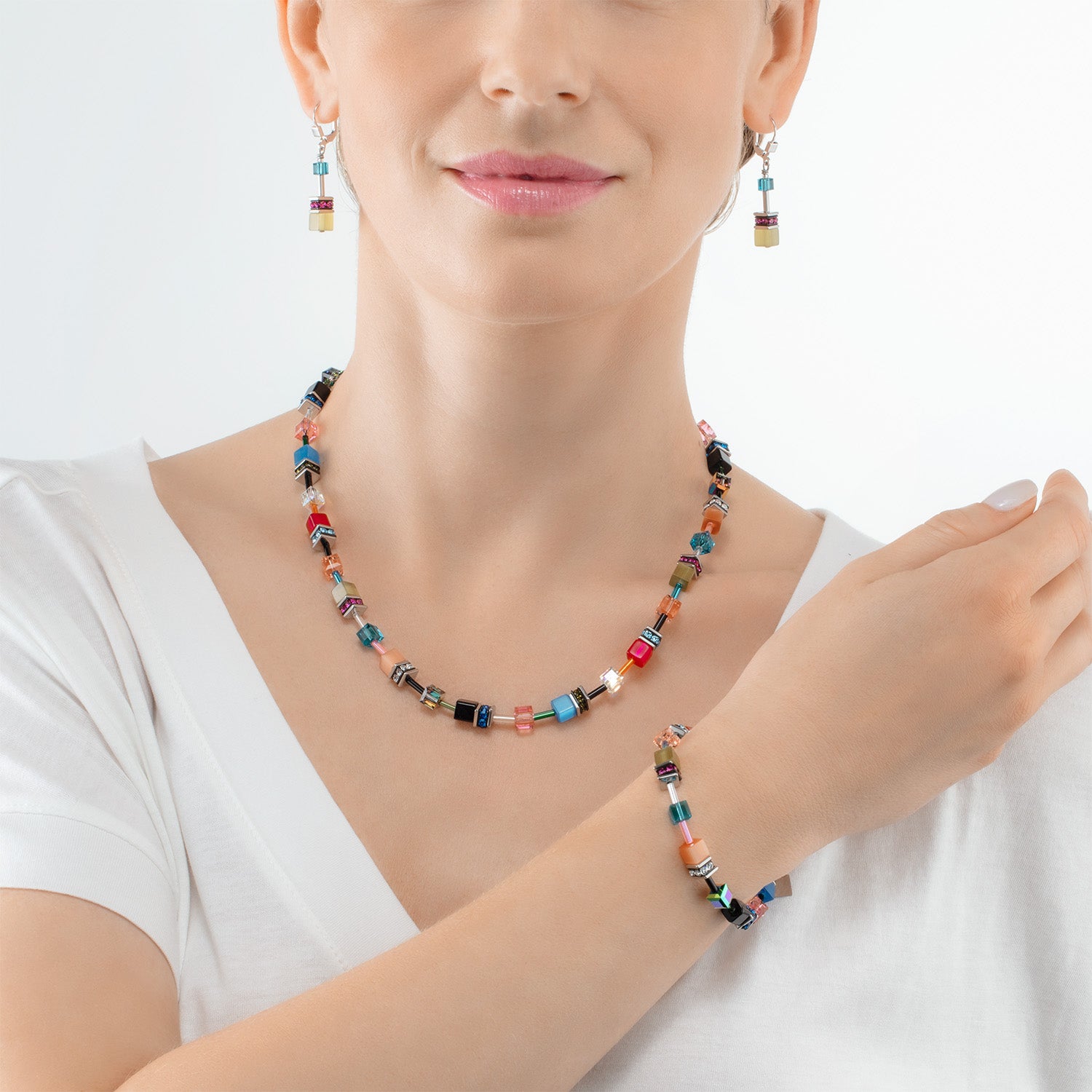Collier GeoCUBE® Iconic Multicolore Fancy