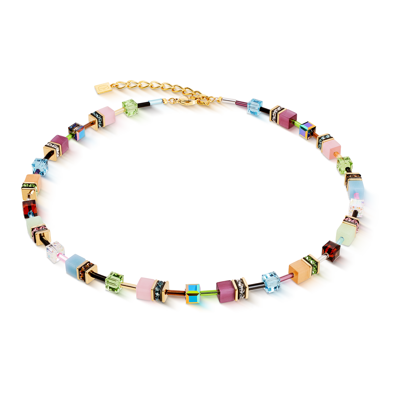 Collier GeoCUBE® Iconic Art Nouveau or
