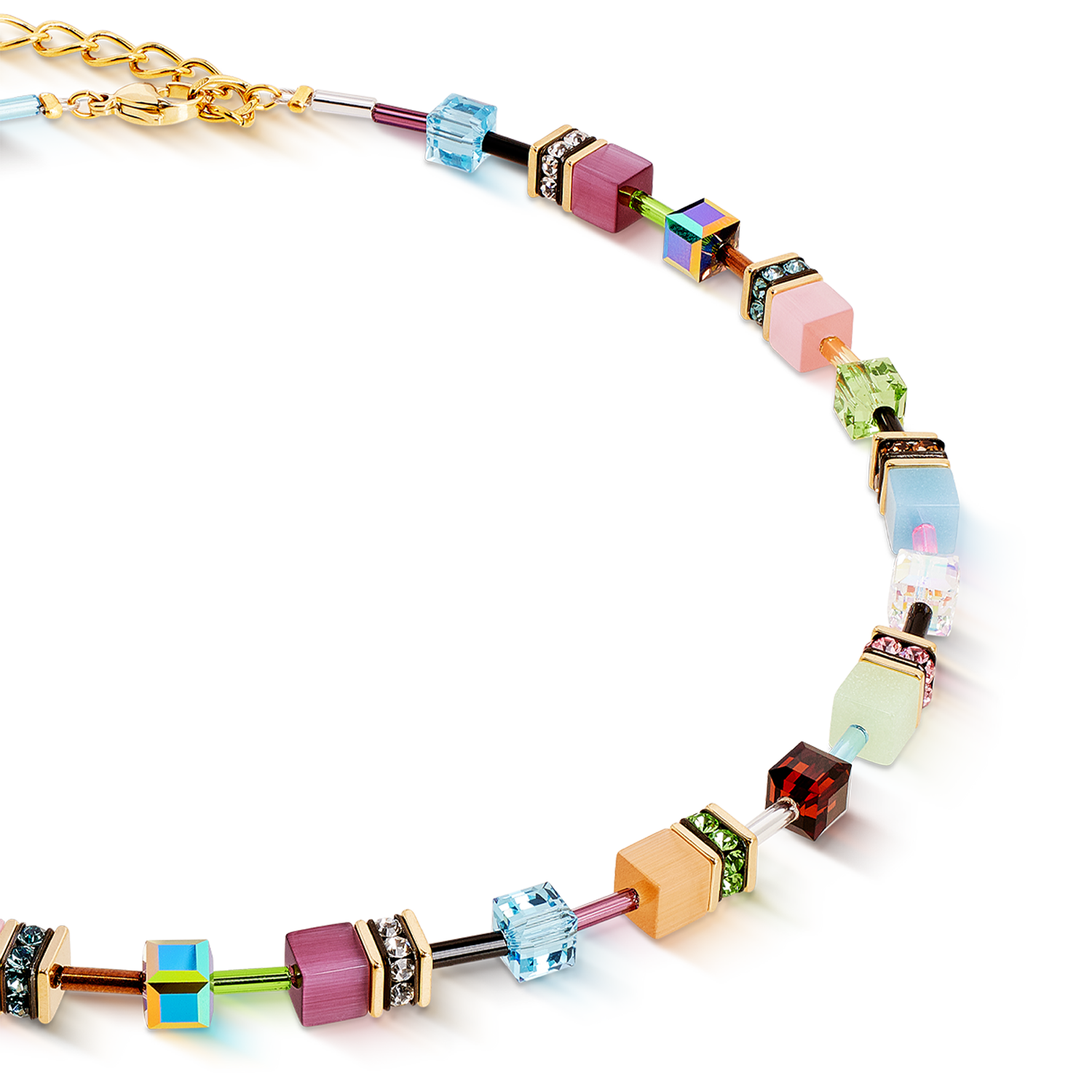 Collier GeoCUBE® Iconic Art Nouveau or