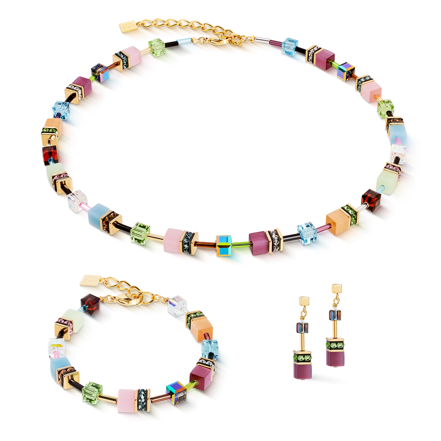 Collier GeoCUBE® Iconic Art Nouveau or