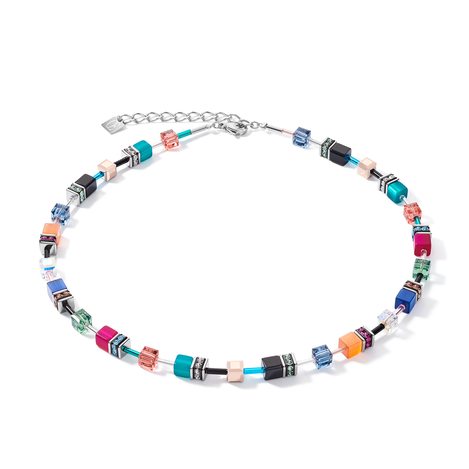 Collier GeoCUBE® multicolore ethno