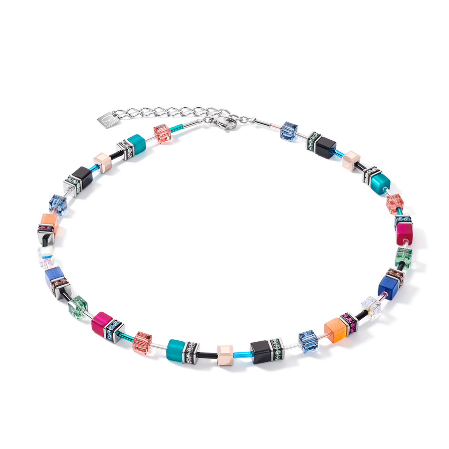 Collier GeoCUBE® multicolore ethno