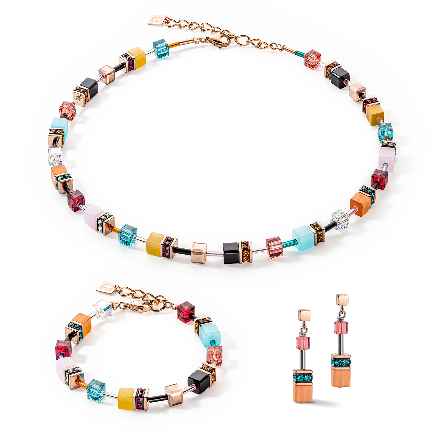 Collier GeoCUBE® Iconic Multicolour Expressive