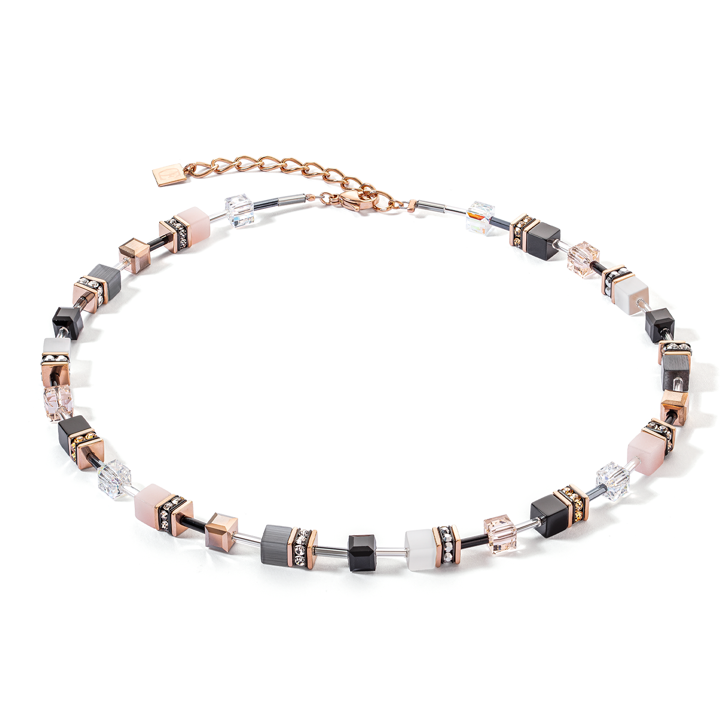 Collier GeoCUBE® Iconic or rose doux