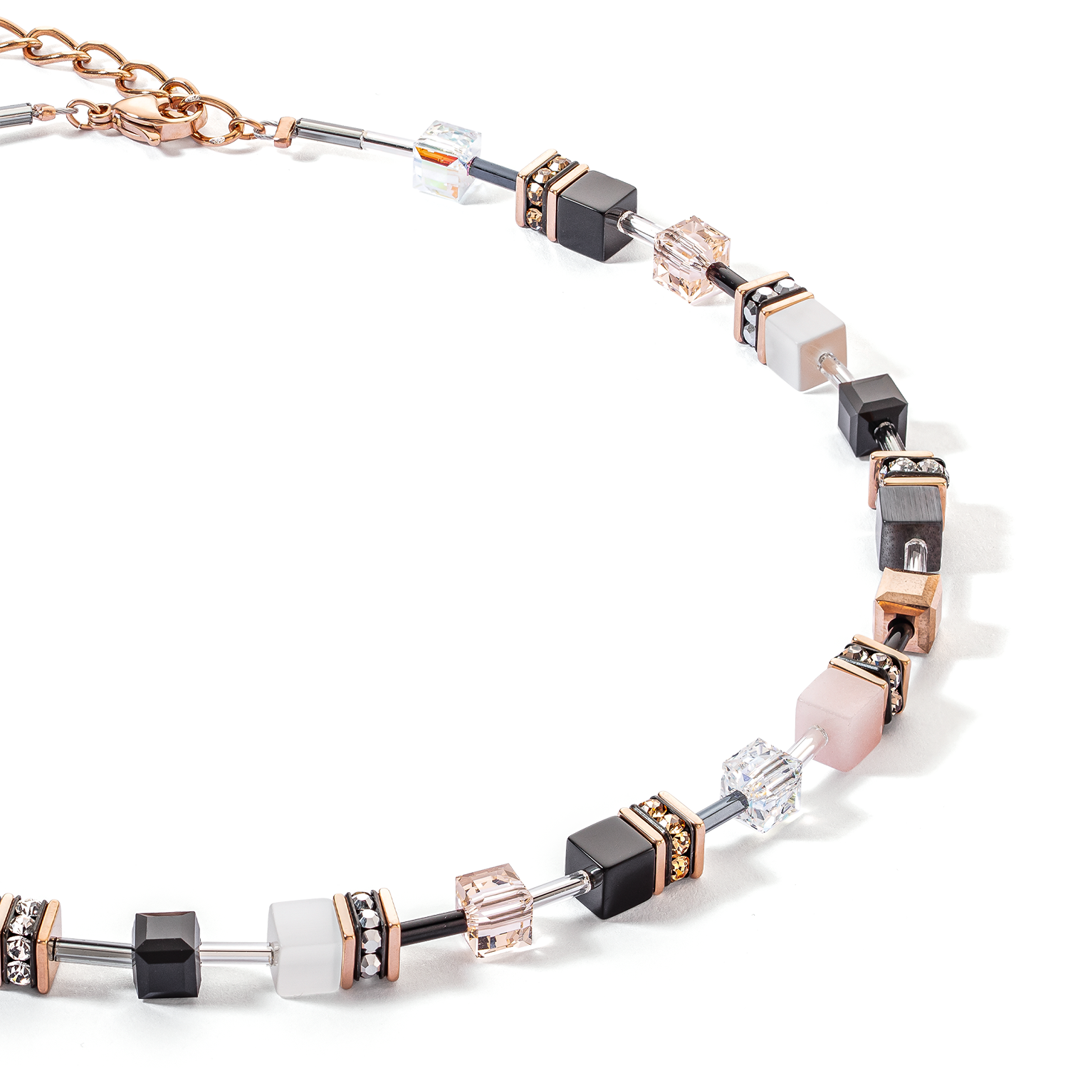 Collier GeoCUBE® Iconic or rose doux