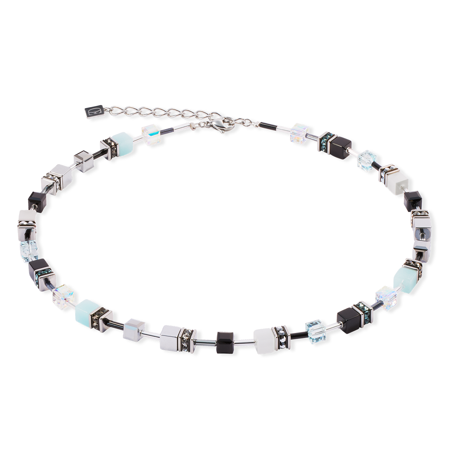 Collier GeoCUBE® Iconic Ice Serenity argent