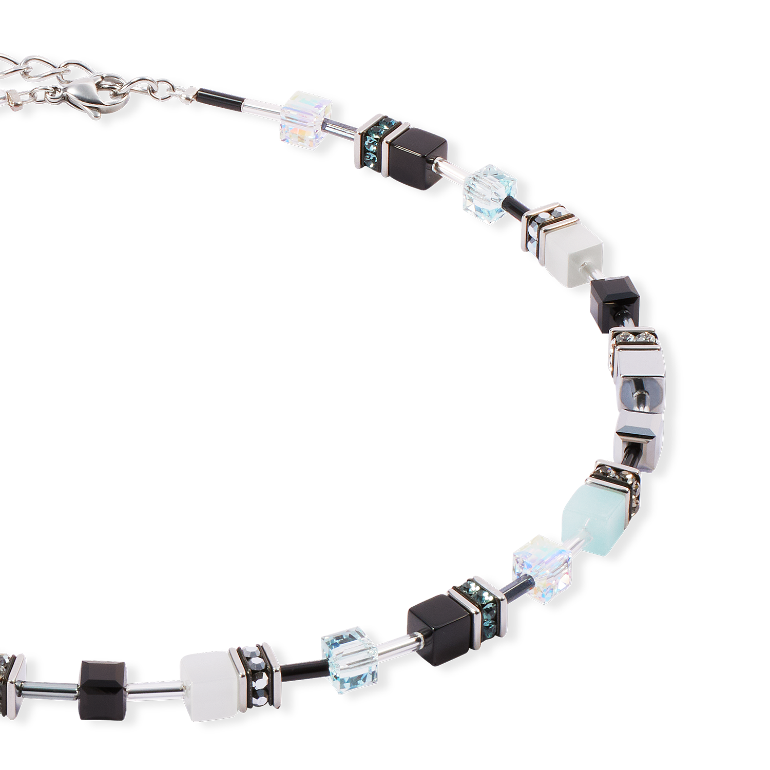 Collier GeoCUBE® Iconic Ice Serenity argent