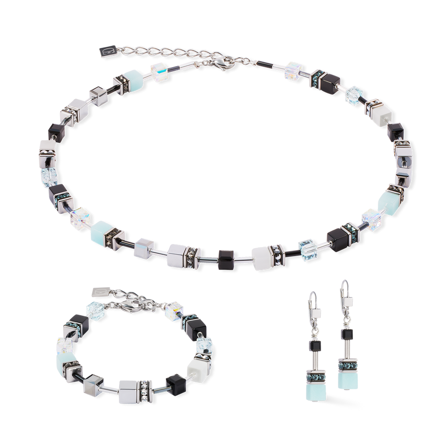 Collier GeoCUBE® Iconic Ice Serenity argent