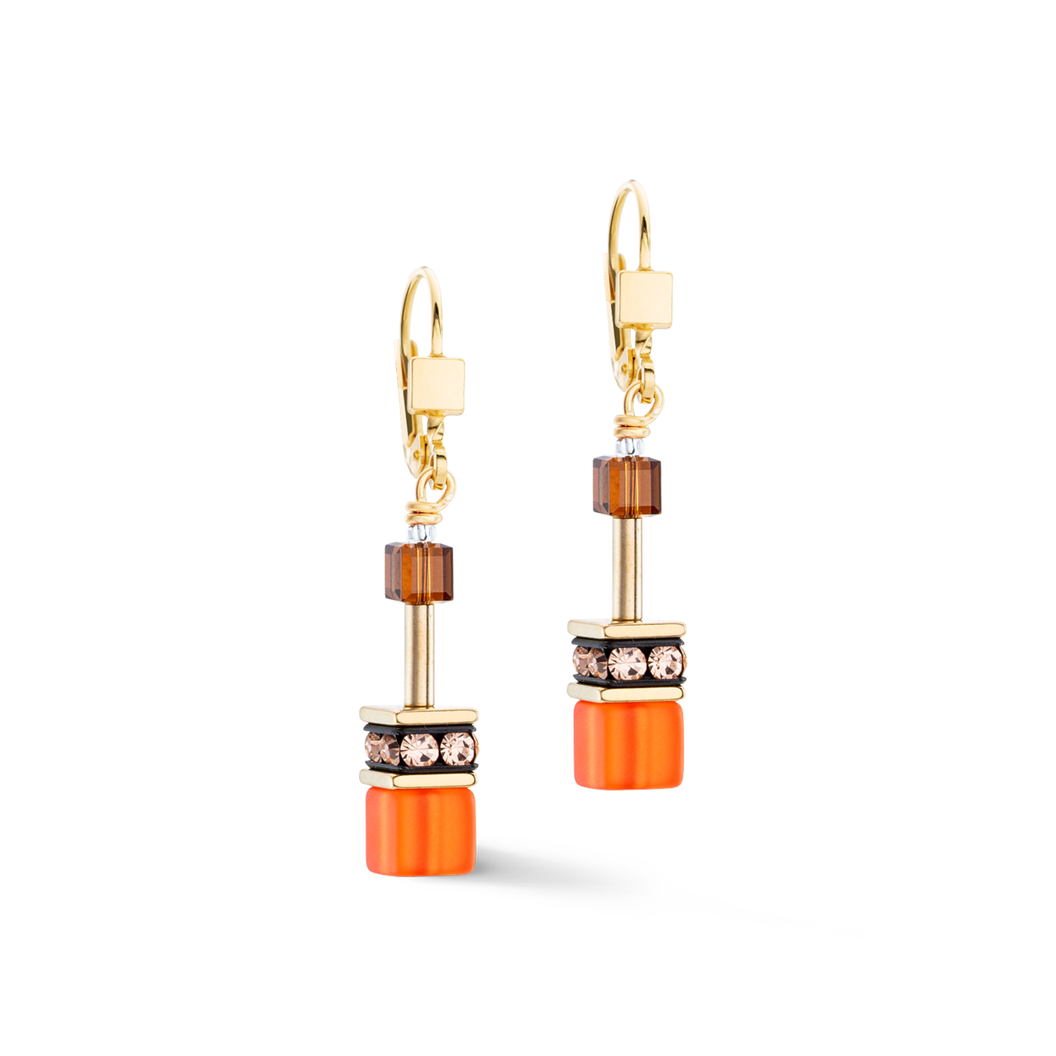 Boucles d'oreilles GeoCUBE® Iconic Sunset or