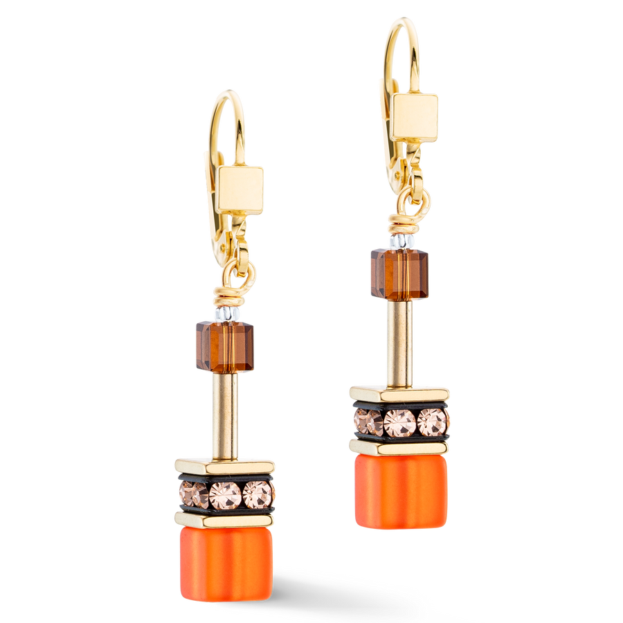 Boucles d'oreilles GeoCUBE® Iconic Sunset or