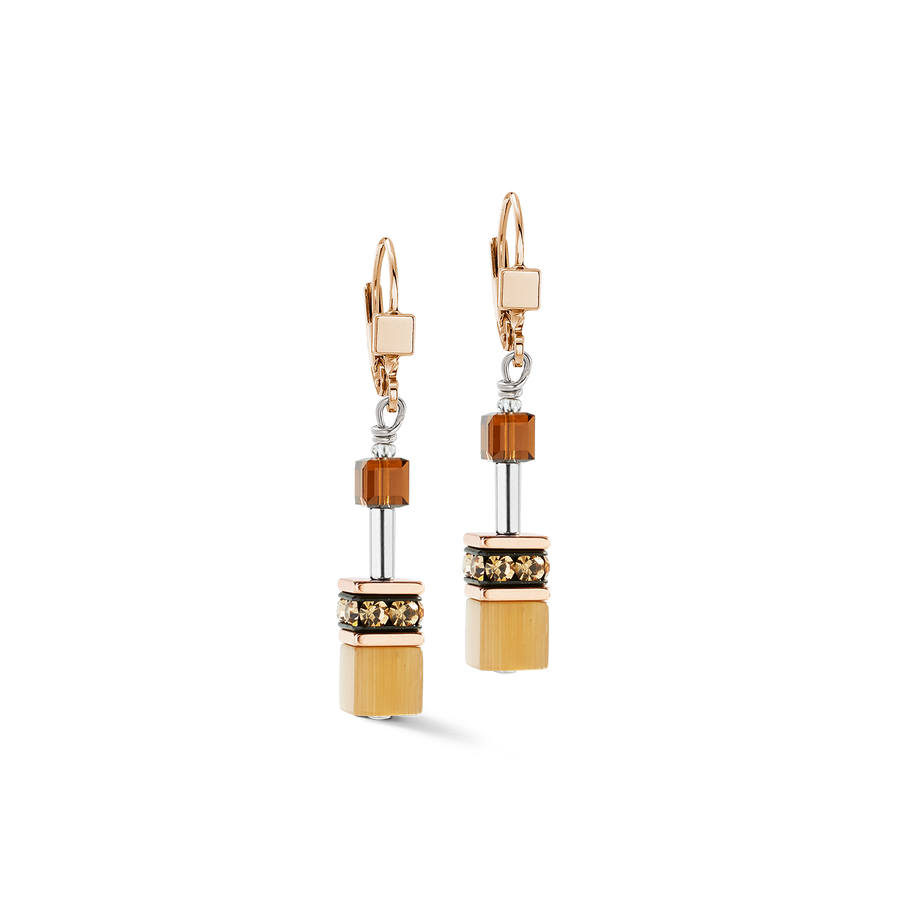 Boucles d'oreilles GeoCUBE® Iconic Mocha Mousse