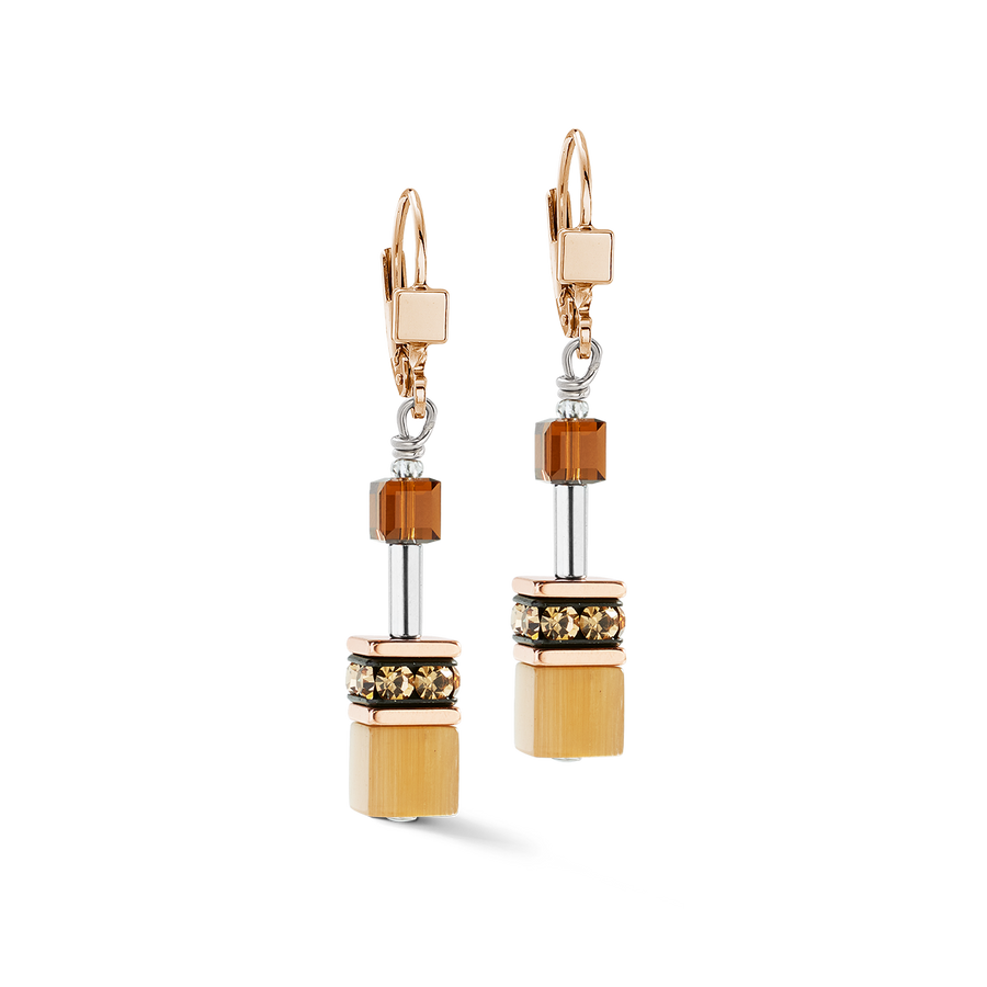Boucles d'oreilles GeoCUBE® Iconic Mocha Mousse