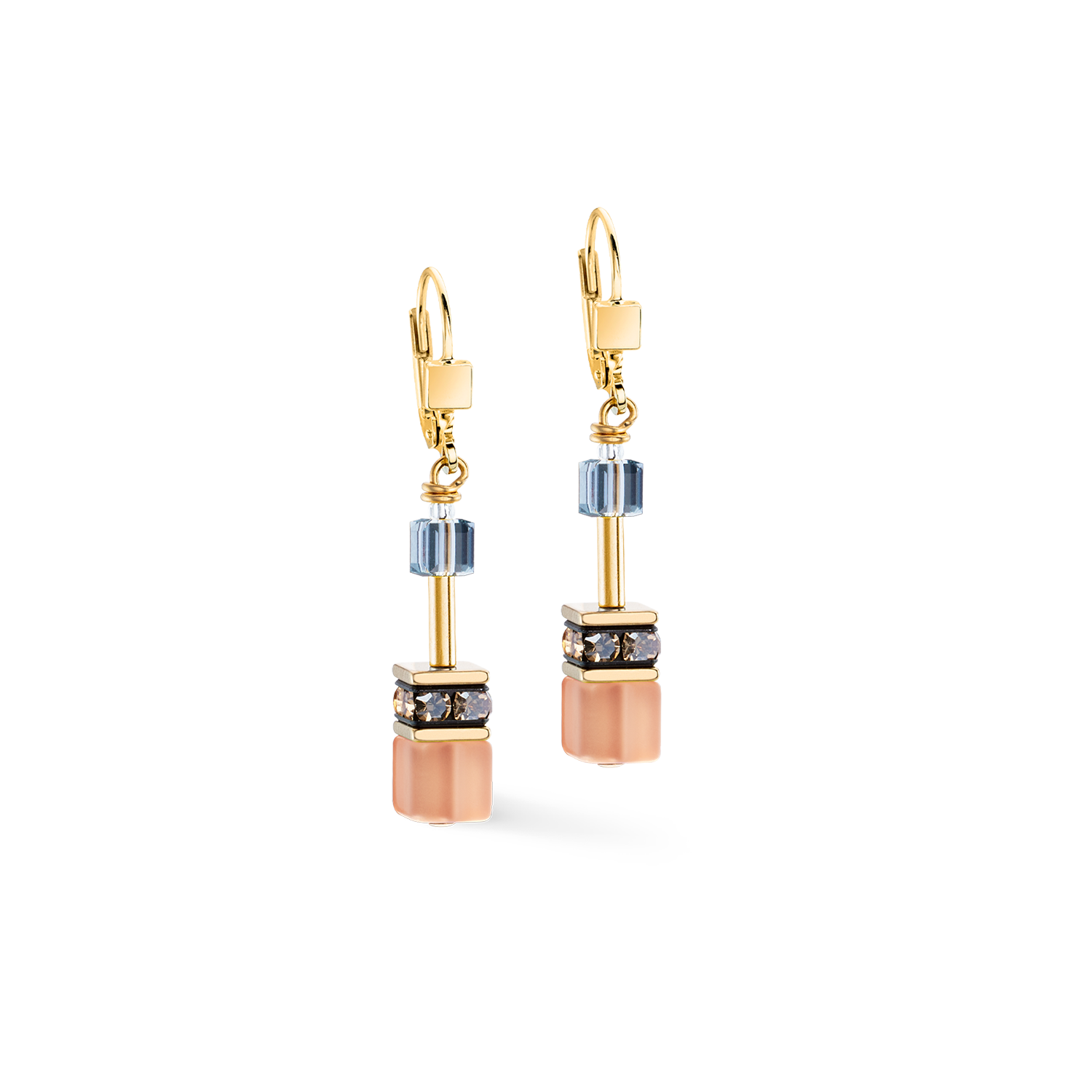 Boucles d'oreilles GeoCUBE® Iconic Earth Mirage or