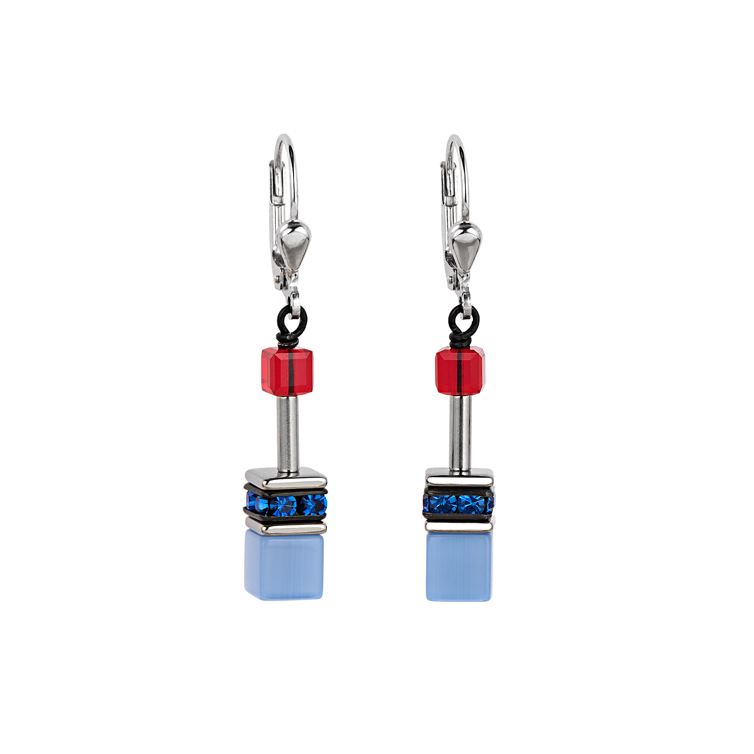 Boucles d'oreille GeoCUBE® multicolore motion