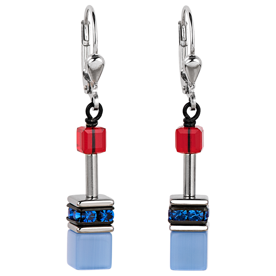 Boucles d'oreille GeoCUBE® multicolore motion
