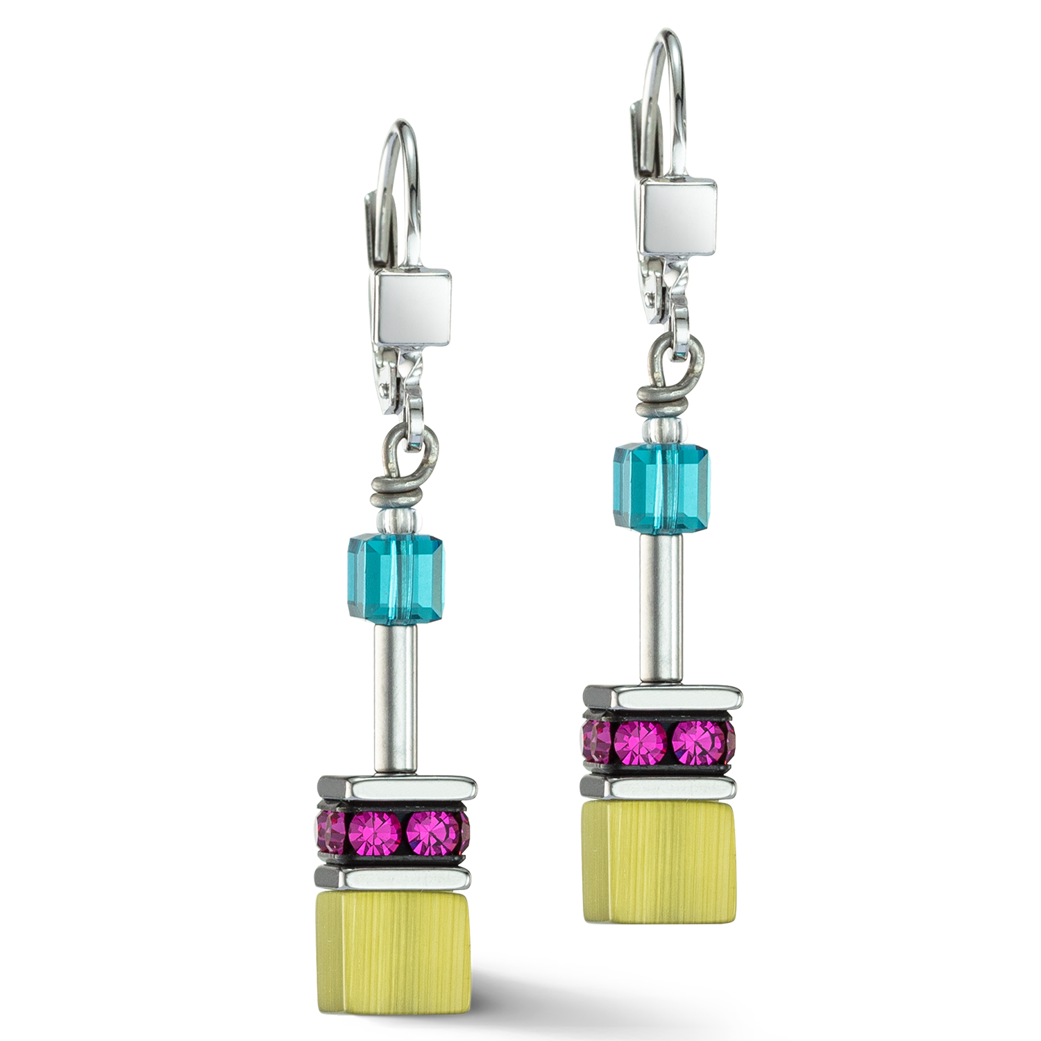 Boucles d'oreilles GeoCUBE® Iconic Multicolore Fancy