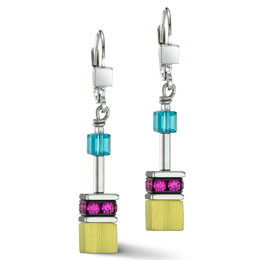 Boucles d'oreilles GeoCUBE® Iconic Multicolore Fancy