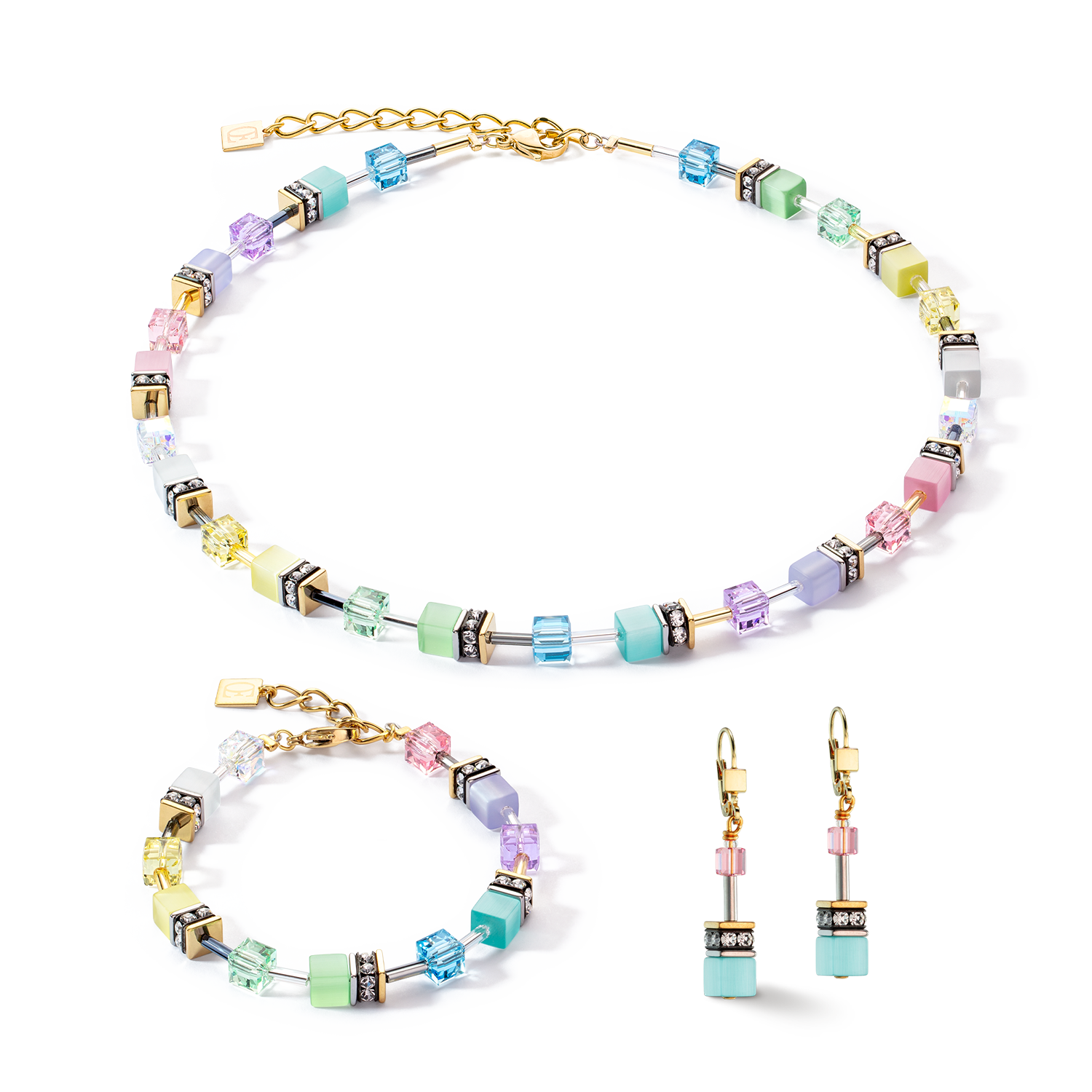Boucles d'oreilles GeoCUBE® Iconic Gentle multicolore
