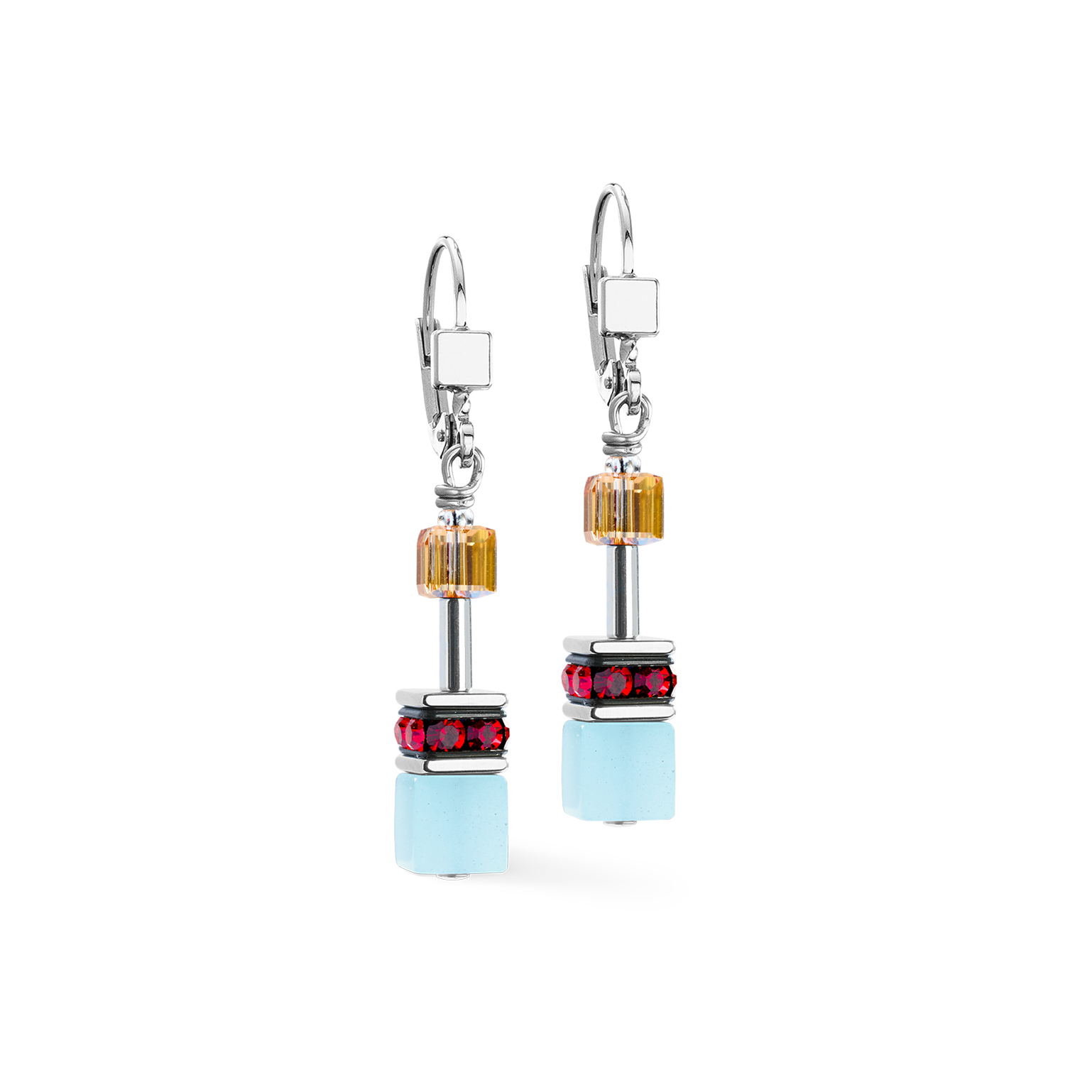 Boucles d'oreilles GeoCUBE® Iconic Love Energy argent