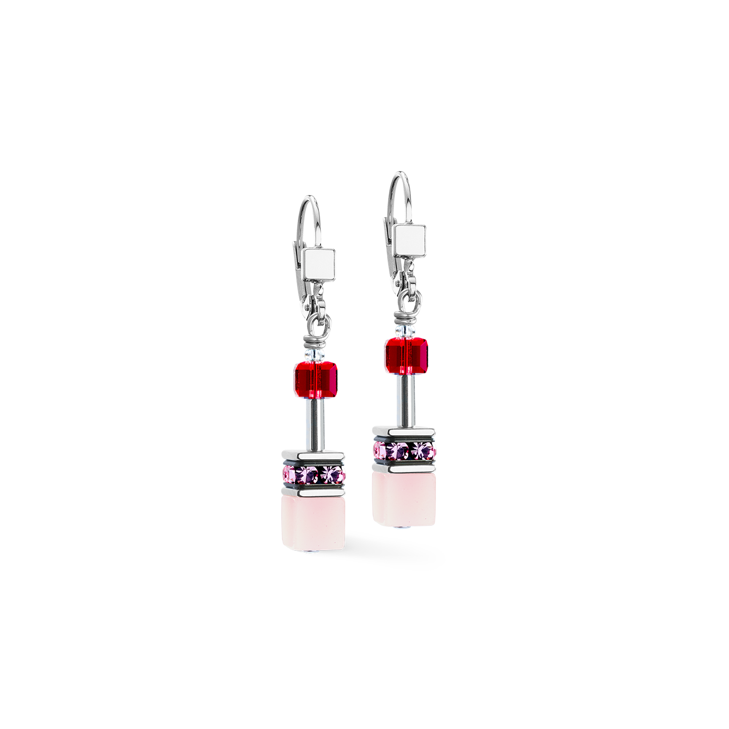 Boucles d'oreille GeoCUBE® Iconic rosé blush