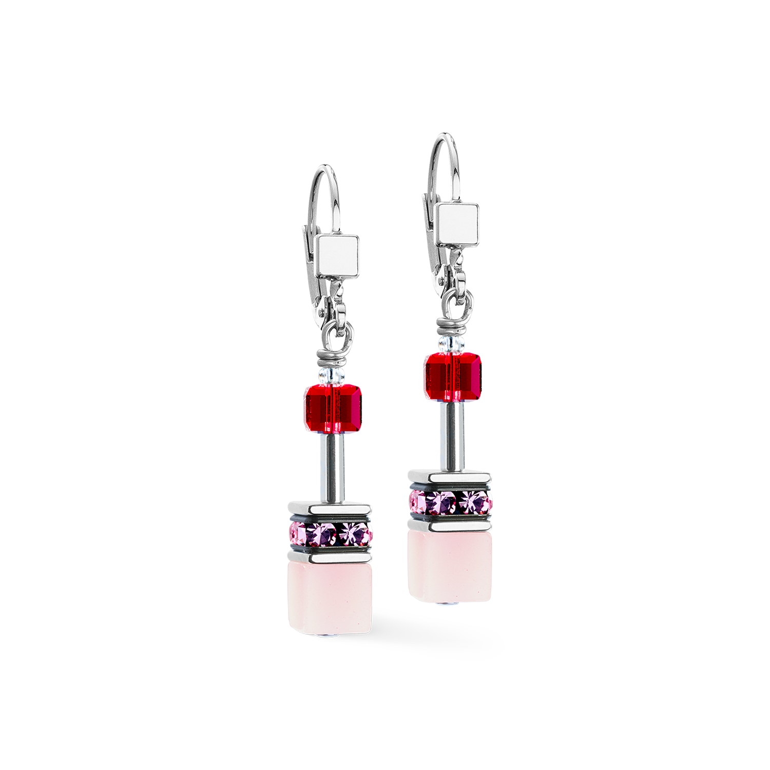 Boucles d'oreille GeoCUBE® Iconic rosé blush