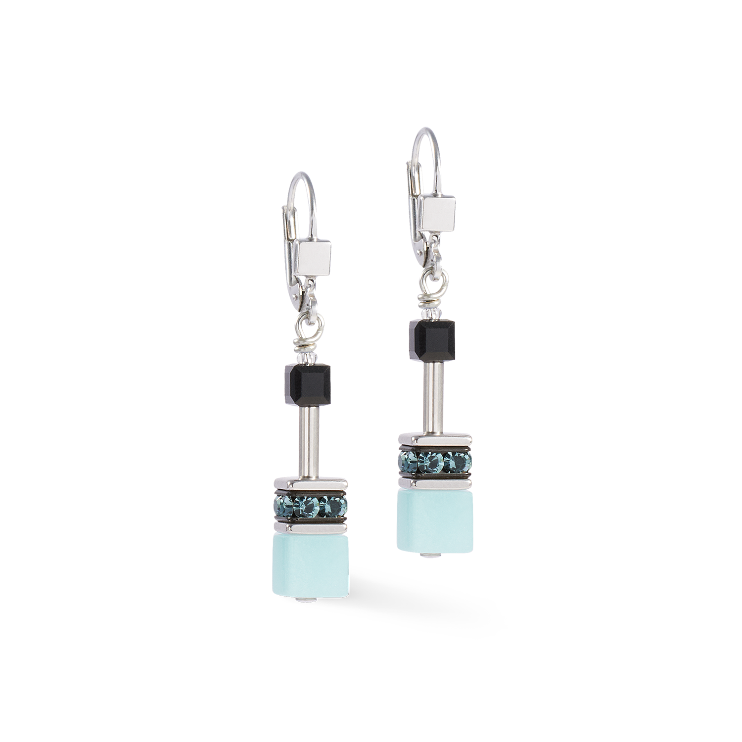 Boucles d'oreilles GeoCUBE® Iconic Ice Serenity argent